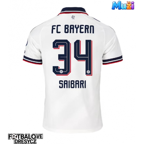 Bayern Munich Ismael Saibari #34 Venkovní Dres 2026-27 Krátký Rukáv Bayern Munich Ismael Saibari #34 Venkovní Dres 2026-27 Krátký Rukáv